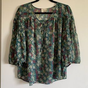 Urban Outfitters Multicolor Floral Blouse